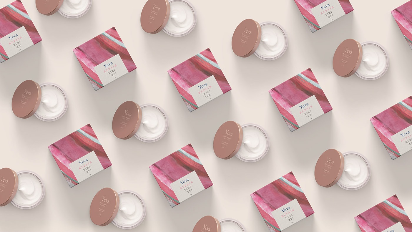 YEVA個性化護膚品品牌VI設計—多樣化的產品包裝塑造 YEVA個性化護膚品品牌VI設計—多樣化的產品包裝塑造,化妝品VI設計,VI形象設計,品牌包裝設計,深圳VI設計