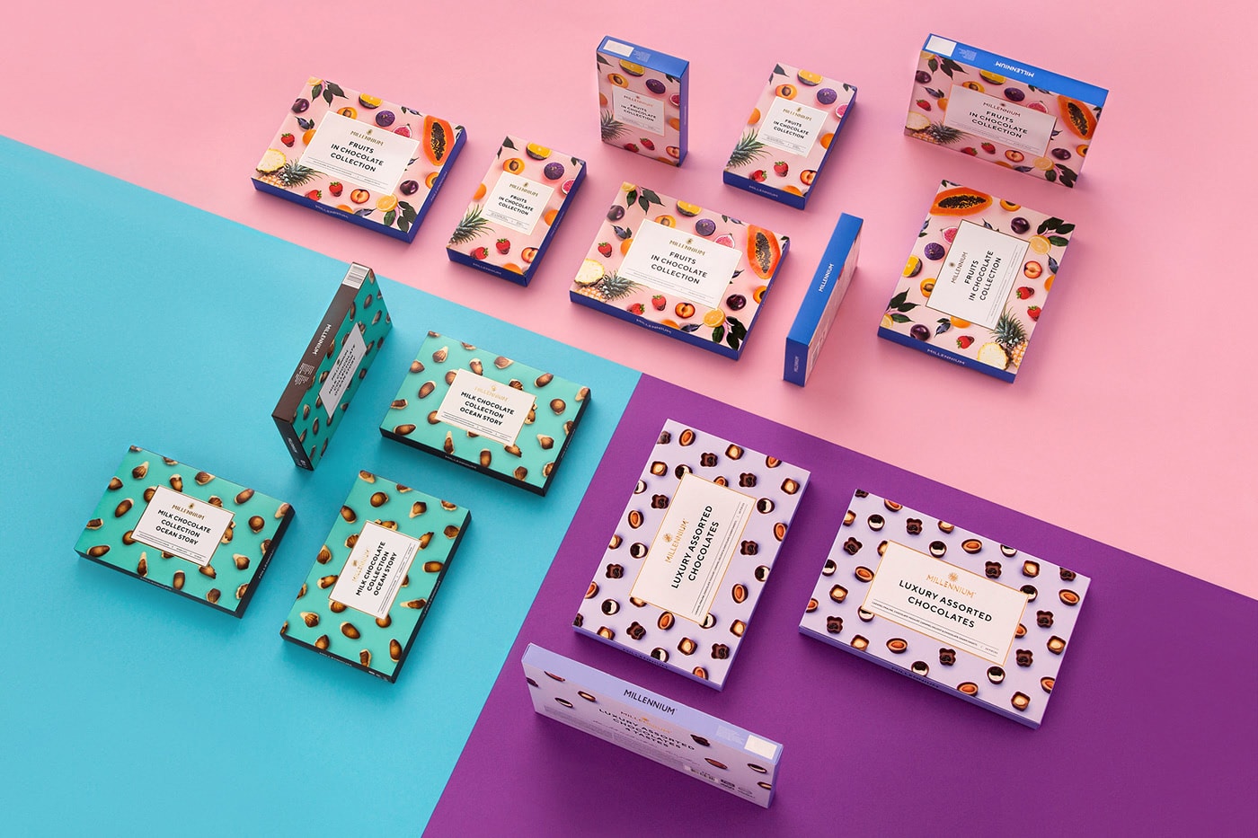 千禧糖果巧克力品牌全新策劃—現(xiàn)代時尚的品牌包裝 食品VI設(shè)計,食品包裝設(shè)計,品牌全案策劃,快消品設(shè)計,深圳VI設(shè)計