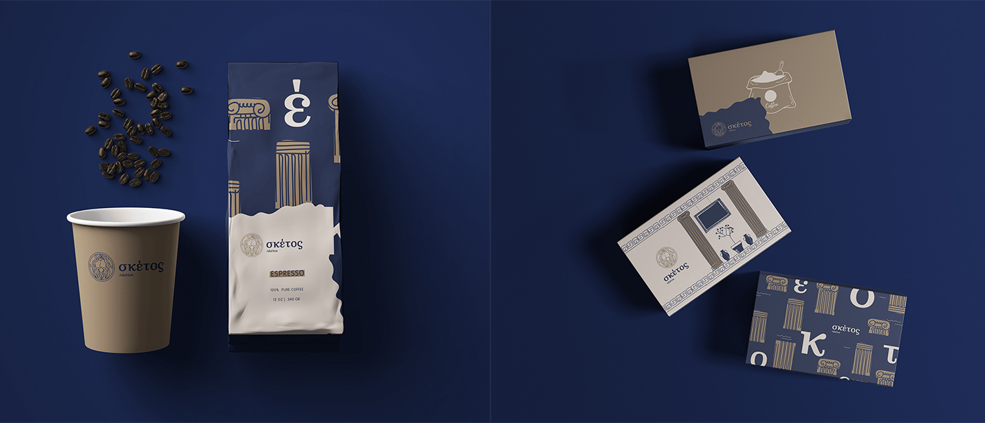 深圳vi設計塑造知名品牌—現代希臘風格咖啡館品牌包裝vi設計 咖啡館設計,深圳vi設計,品牌包裝設計,餐飲vi設計,左右格局