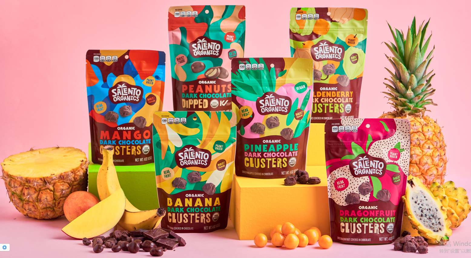 薩蘭托有機食品美味糖果上的小吃的品牌視覺升級 薩蘭托有機食品美味糖果上的小吃的品牌視覺升級