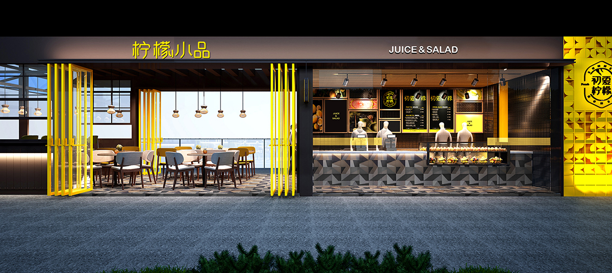 輕餐飲(鮮榨飲品)全案策劃,形象空間設計-左右格局 輕餐飲(鮮榨飲品)全案策劃,形象空間設計-左右格局